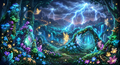 Enchanted Stormlight Forest