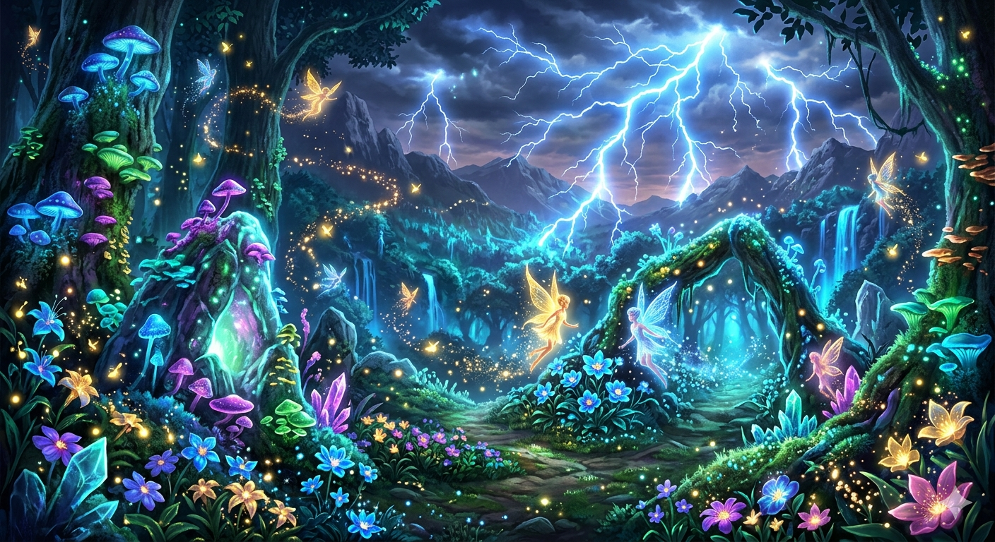 Enchanted Stormlight Forest