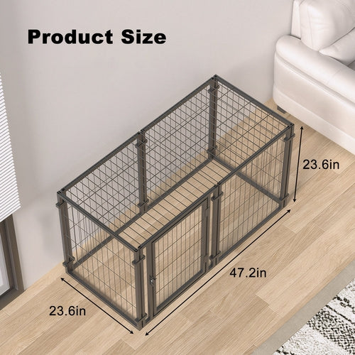 47.2" Heavy Duty Dog Crate Playpen for Small, Medium & Large Dogs –