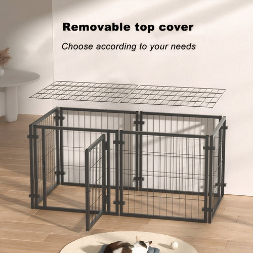 47.2" Heavy Duty Dog Crate Playpen for Small, Medium & Large Dogs –