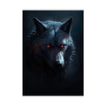 Bloodmoon Shadow Wolf – Dark Fantasy Predator Art Print