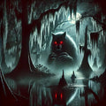 Moonlit Wolf Family – Protective Spirit Pack Art Print