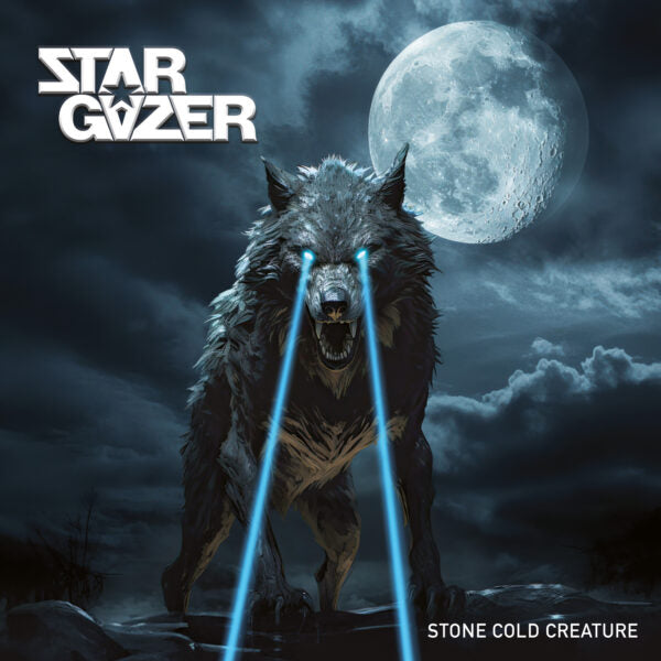 Stargazer Wolf – Stone Cold Creature Moonlight Art Print