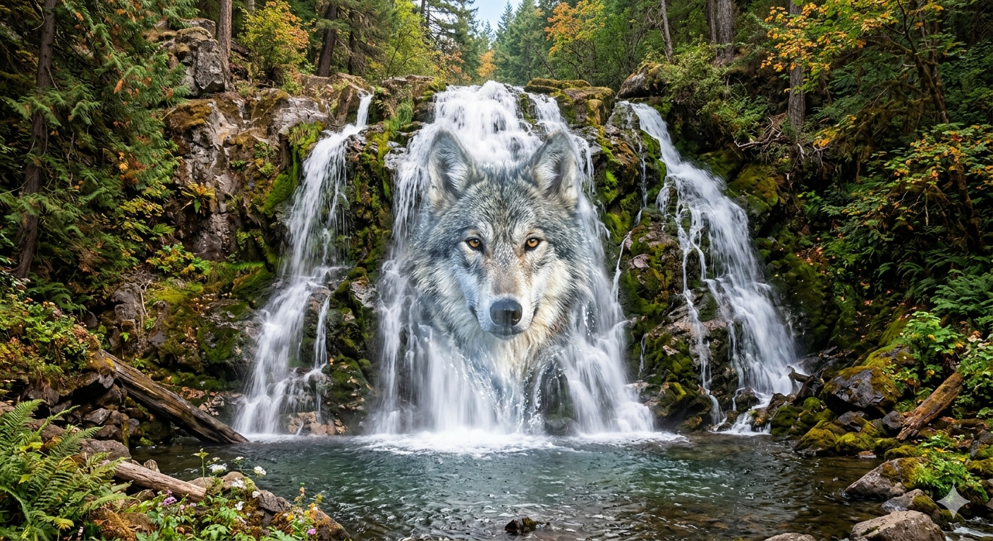 Wolf of the Hidden Waterfall