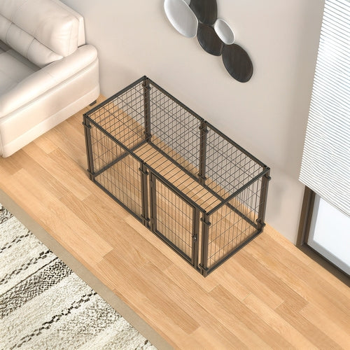 47.2" Heavy Duty Dog Crate Playpen for Small, Medium & Large Dogs –