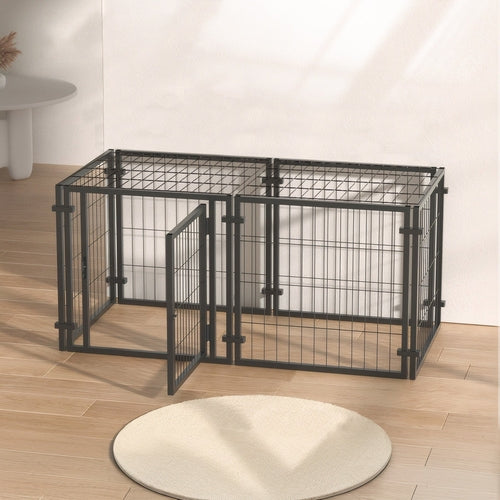 47.2" Heavy Duty Dog Crate Playpen for Small, Medium & Large Dogs –